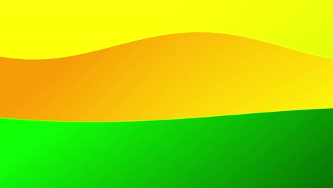 abstract background with yellow, orange, and green waves