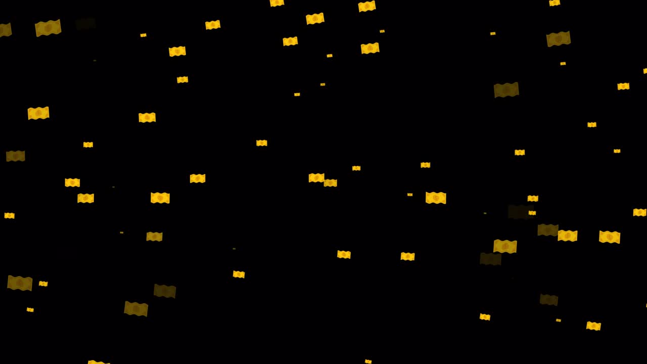 icono de dinero animación de fondo en bucle con el canal alfa 4k