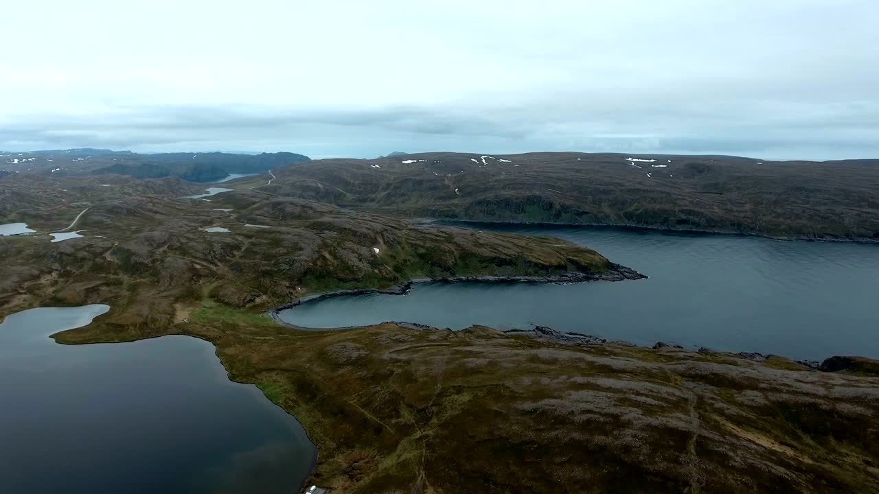노르웨이 북부의 북쪽 케이프 (nordkapp).