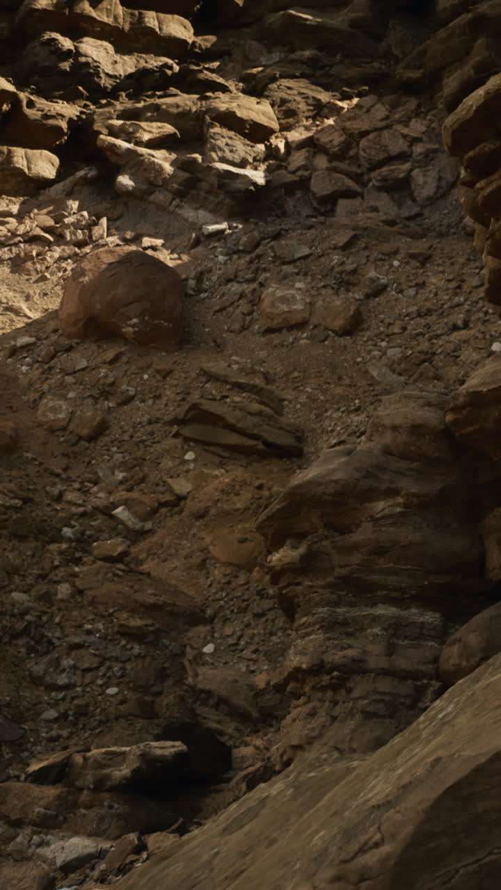 Rocky terrain showcasing the rugged landscape in a remote desert area