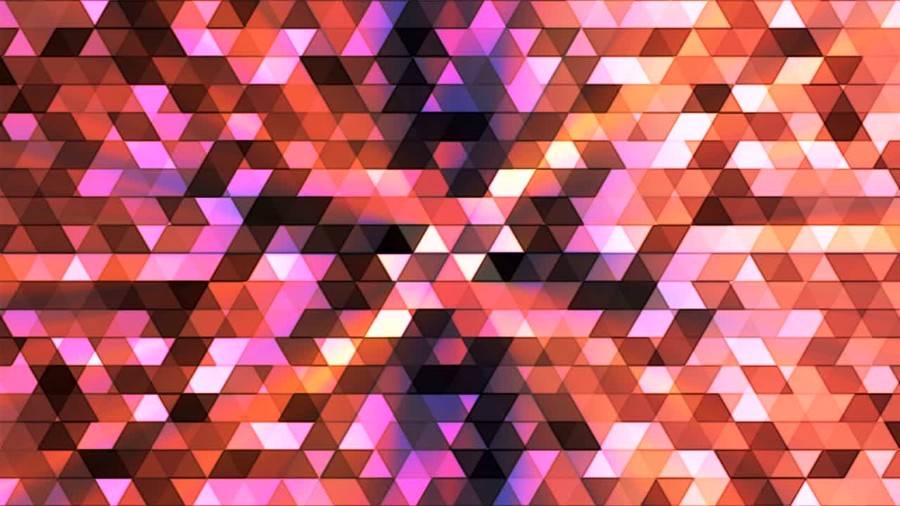 transmisión de polígono parpadeante triángulos de alta tecnología, multicolor, abstracto