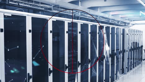 escaneo de alcance sobre redes plexus contra la sala de servidores de computadoras