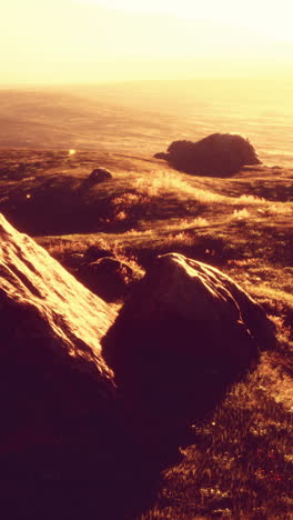 golden hour mountain landscape