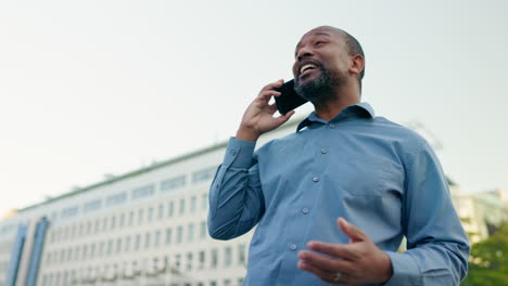 Phone-call,-networking-and-business-with-black-man
