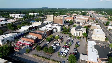 aerial pull from gastonia nc, gastonia north carolina in 4k