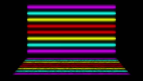 neon line illumination animation motion graphics