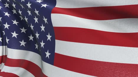 alto detalle de la bandera estadounidense de los estados unidos video de stock de bucle sin costuras
