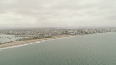 manta ecuador aereal shoot of playa murcielago