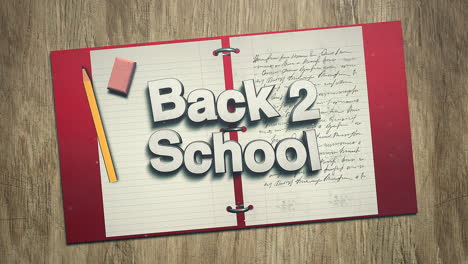 Back-2-School-with-pencil-and-paper-note-on-table