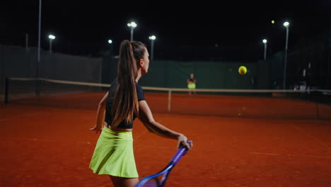 night tennis match