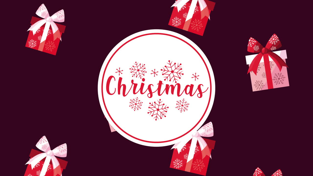 feliz navidad letras con regalos