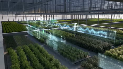 futuristic smart indoor farming with holographic data analytics
