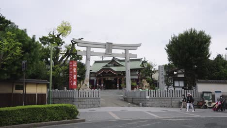 santuario kishiki en la ciudad de kishiwada, osaka, japón