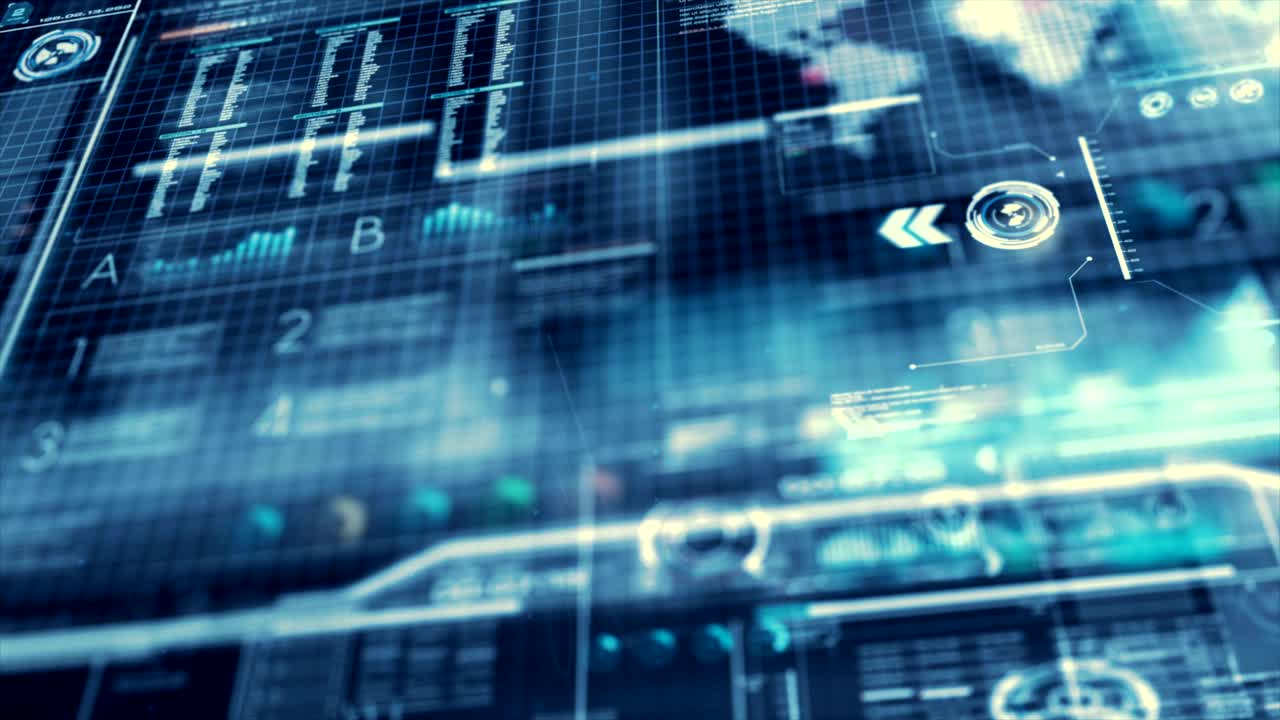 interfaz de visualización 3d de renderización de círculo hud head up con elemento de barra de gráfico de mapa ui para concepto de tecnología cibernética futurista con procesamiento oscuro y de grano