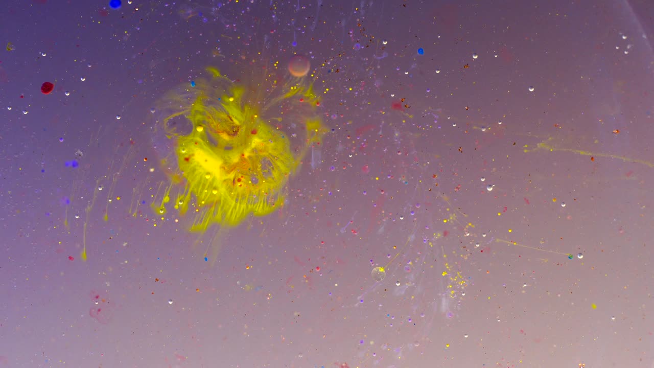 추상적인 색의 기름 거품