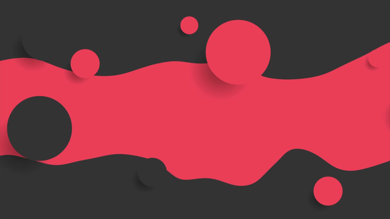 círculos abstractos brillantes y ondas de mínimo contraste fondo de movimiento