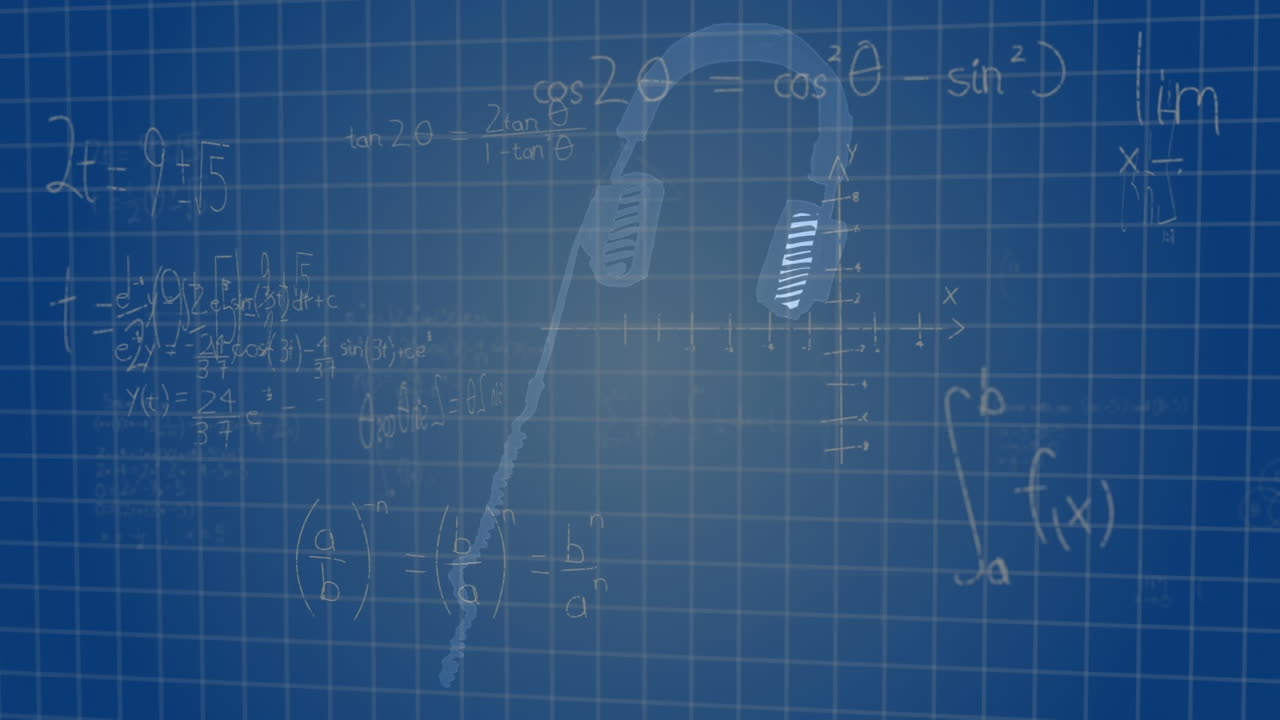 헤드 ⁇ 을 이용한 수학 방정식의 애니메이션