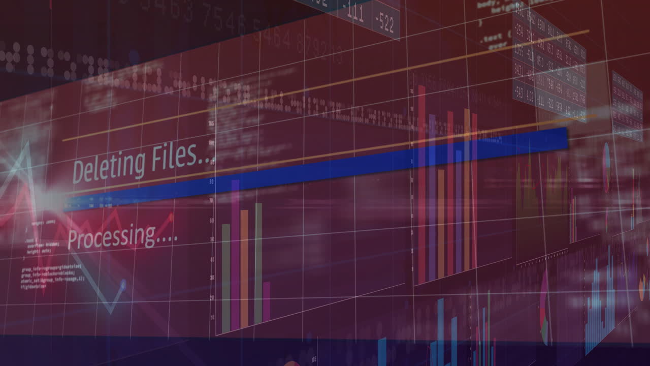 In school, child using animation software for processing text and digital graphs