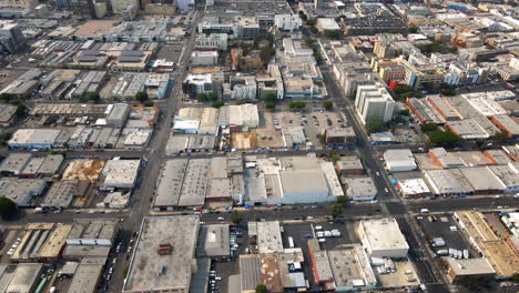 aerial view of a densely packed urban cityscape