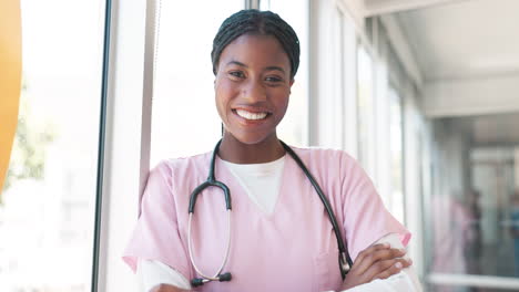 portrait, healthcare and hospital with a nurse