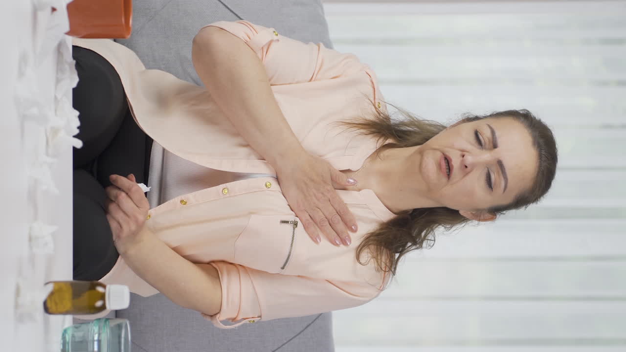 vídeo vertical de un ritmo cardíaco muy rápido.