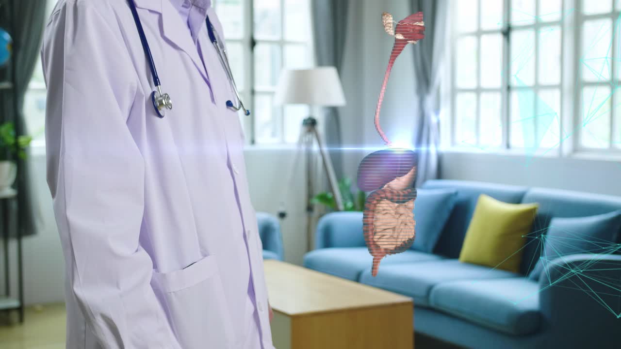 Doctor using a VR/AR System for Patient Consultation