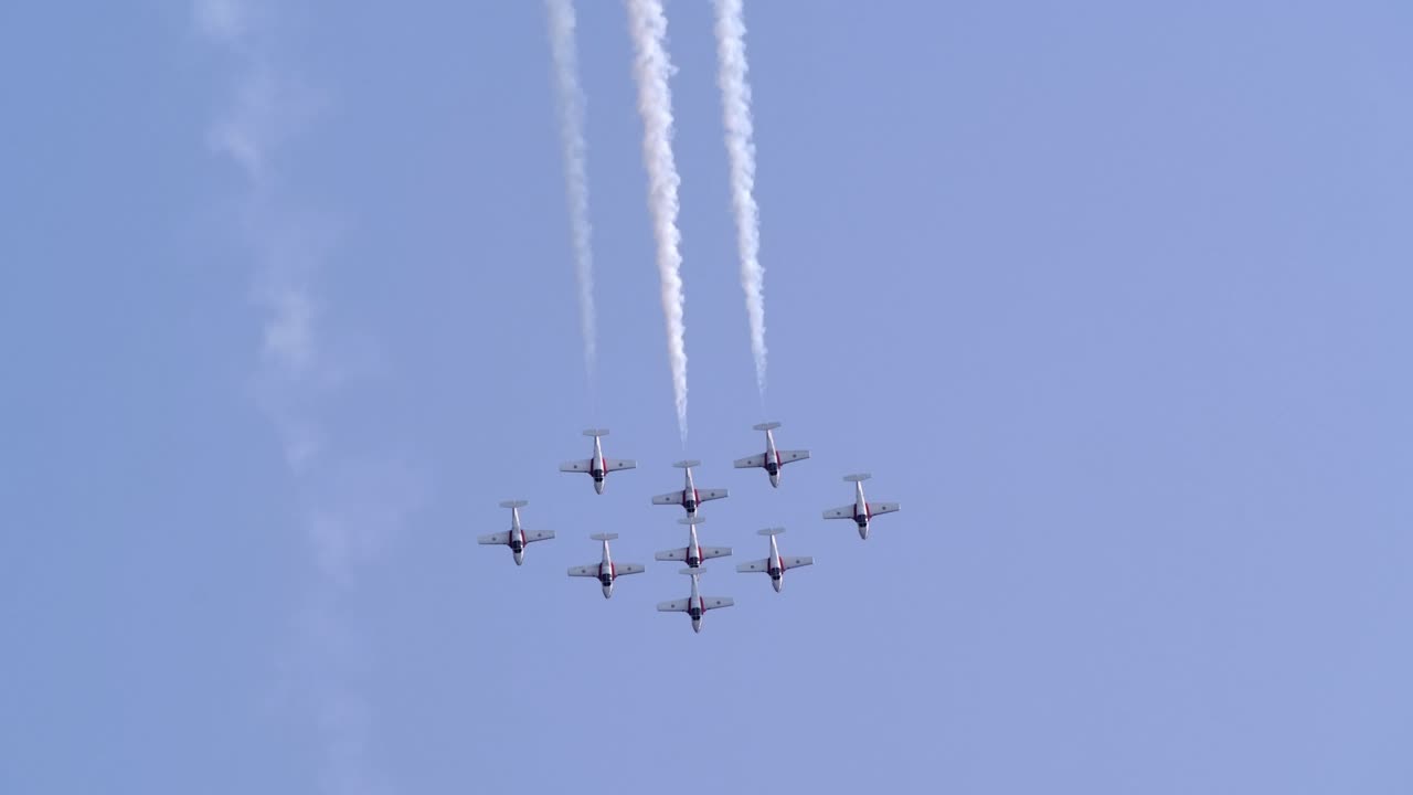 Formation Looping of the Snowbirds Aerial Demonstration Team TRACK