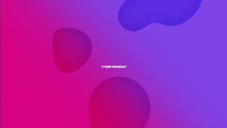 cyber lunes en el patrón de memphis con líquido de colores