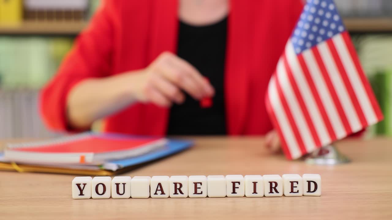You are fired concept