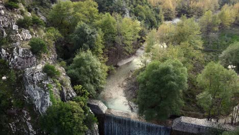 Amazing,-natural-dam.-Waterfall-in-the-forest