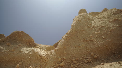 Close-up-rock-formations-on-Vlychada-beach-Santorini-Greece