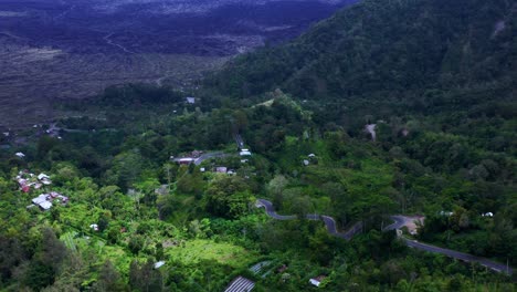 winding road near mount batur in kintamani, bali, indonesia