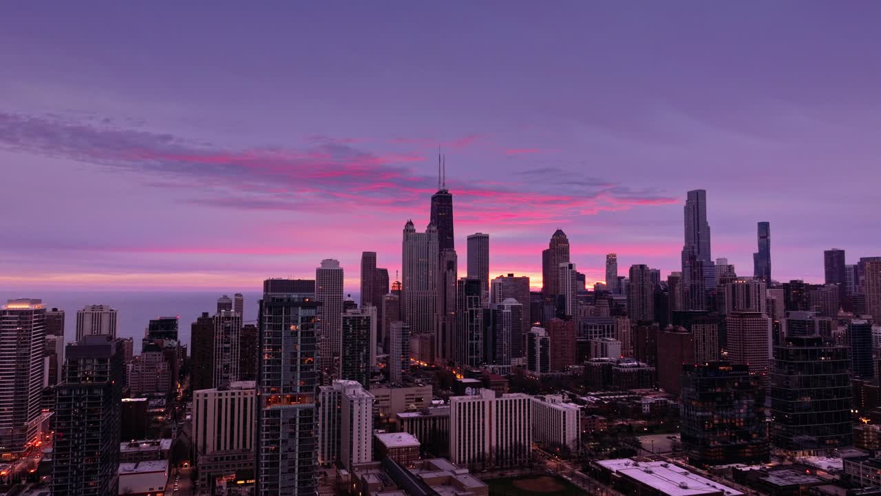 Gold Coast de Chicago vista aérea do oeste.