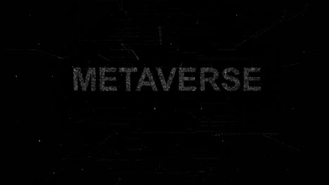 palabras metaverso icono código digital tecnología de fondo video de stock inteligencia artificial, tecnología, imagen generada digitalmente, icono, tridimensional