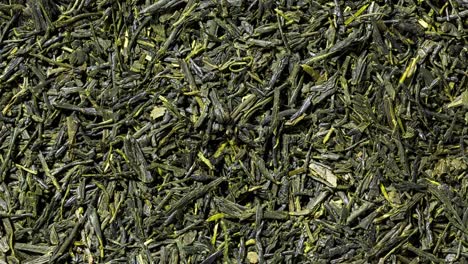 sencha green tea leaves full frame seamlees looping