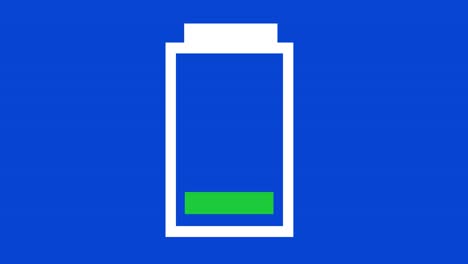 loop animation of battery charging icon