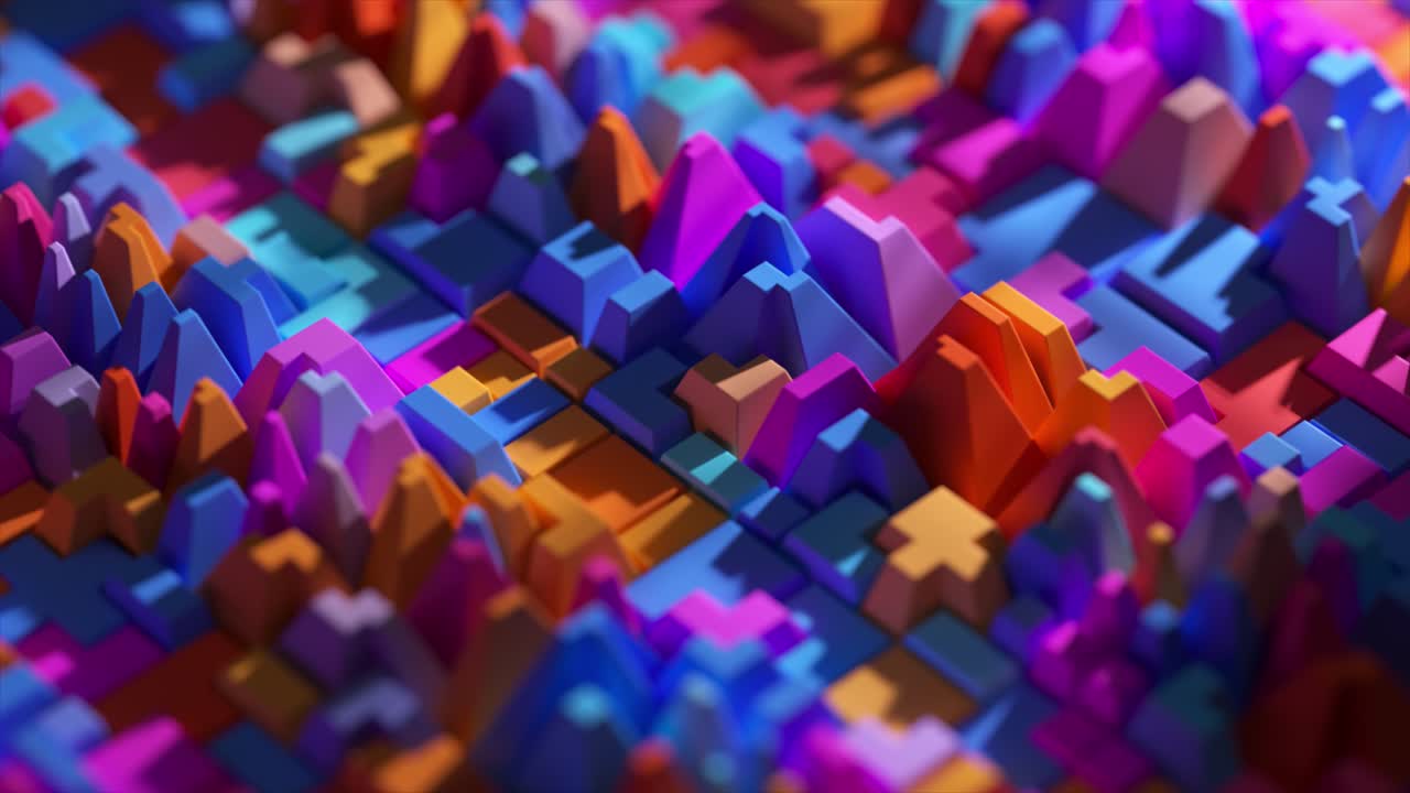 formas geométricas abstractas en 3d