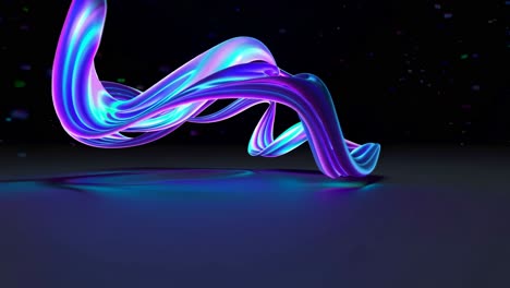 Abstract Neon Curves