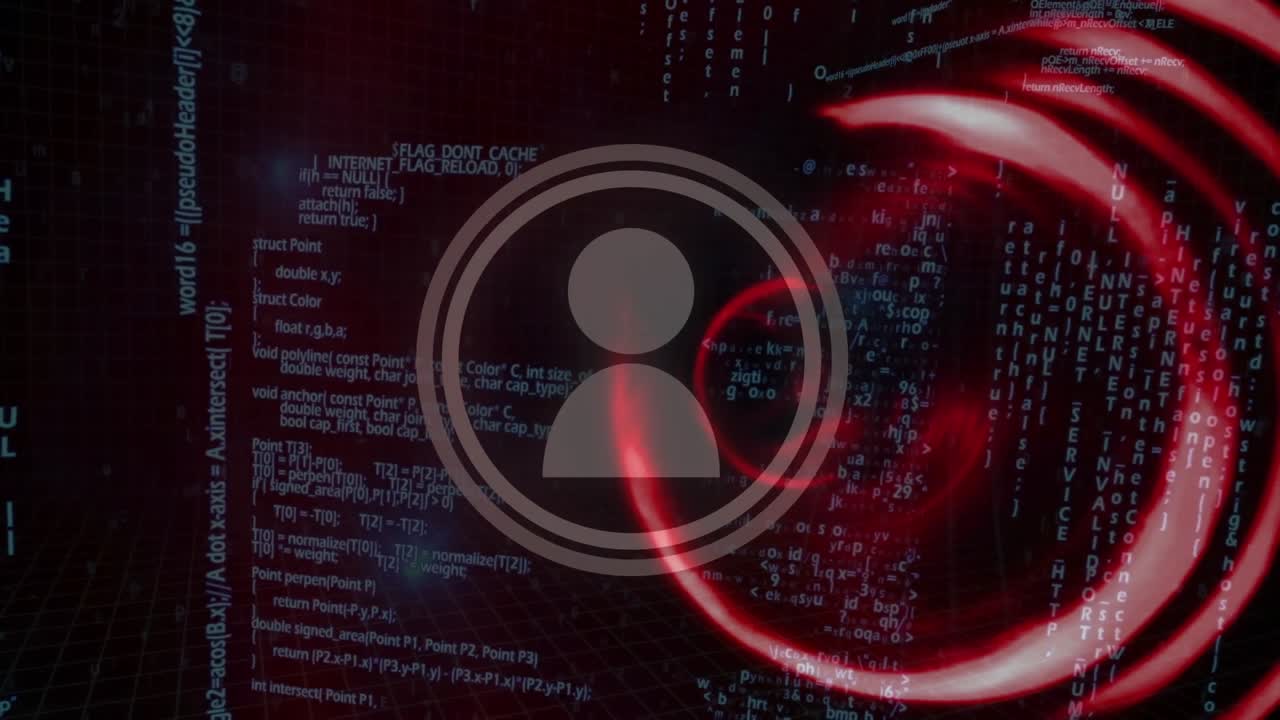 Animation of digital icons and data processing over networks