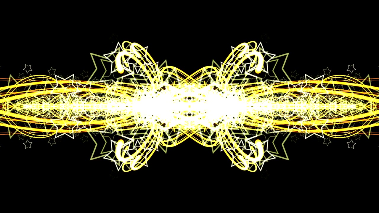 Animazione di transizione con strisce luminose, stelle e luci, sovrapposizione, con canale alfa, in loop.