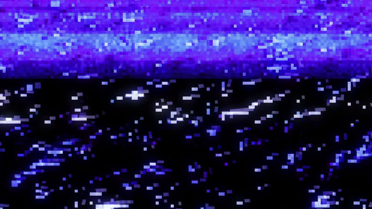 Sfondo Astratto Digitale con Glitch e Rumore Statico.