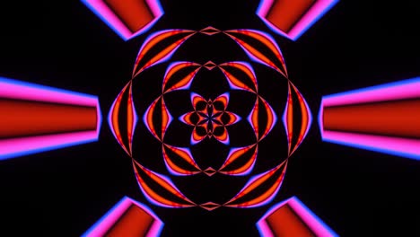 abstracción animada de los rayos divergentes