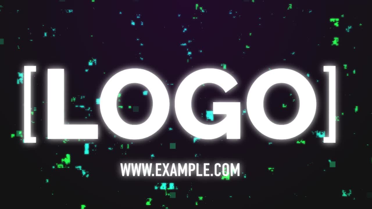 Futuristic Cyber Technology Logo Reveal