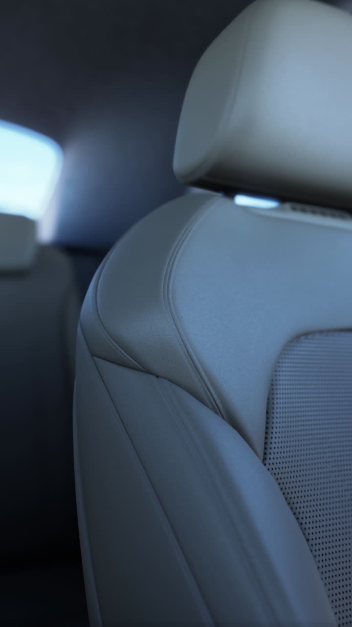 primer plano de un asiento de coche