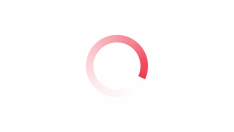 animación del icono del círculo de carga aislada en fondo negro
