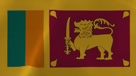 sri lanka waving flag animation 4k moving wallpaper background