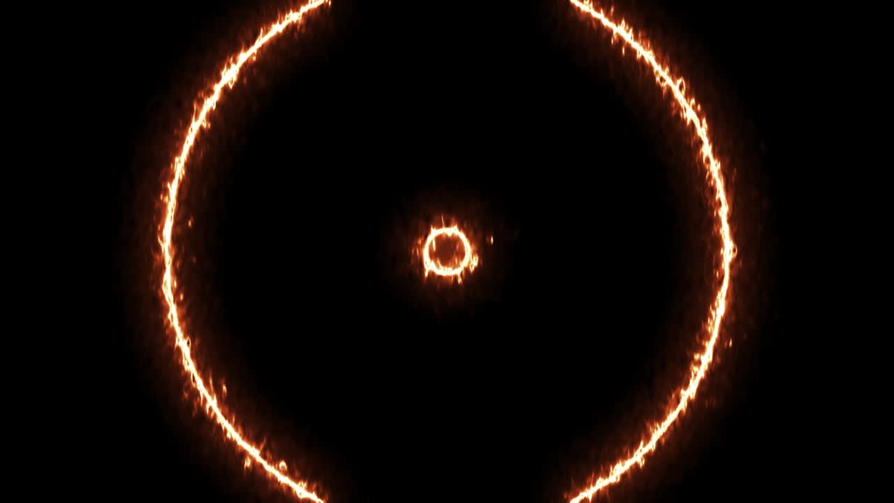 Ildstormcirkel energi overlay-effekt loop