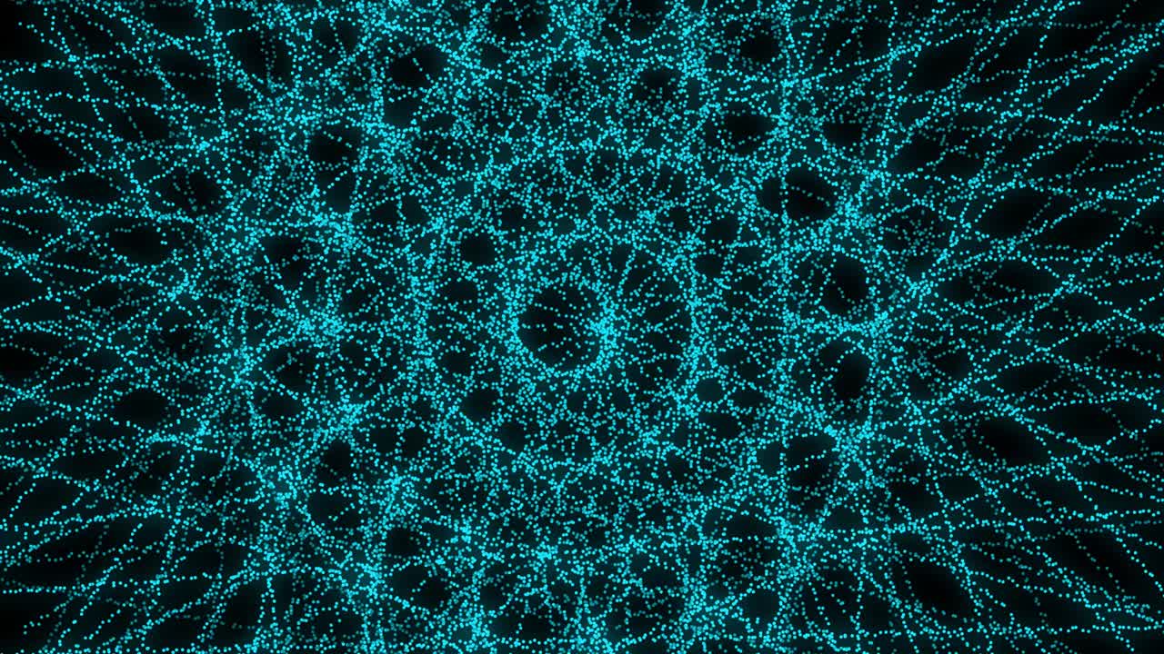 patrón de forma de punto de color azul claro animación gráficos de movimiento
