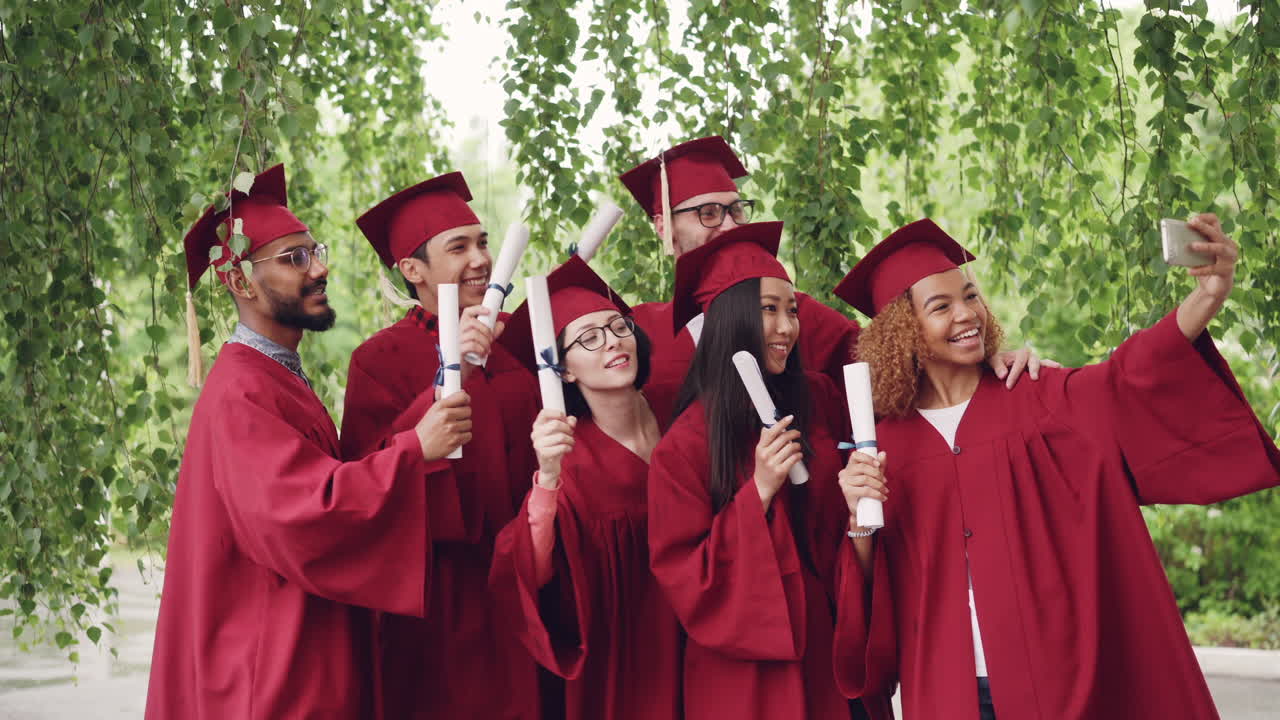Graduates Taking a Selfie