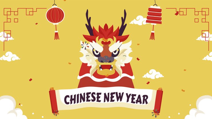 Chinese New Year Dragon Illustration